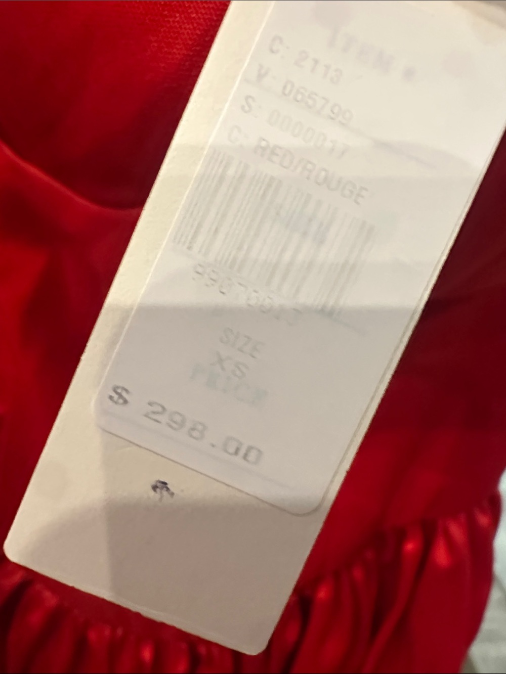 Anthropologie Red Bustier Spaghetti-Strap Midi Dress - Picture 2 of 3